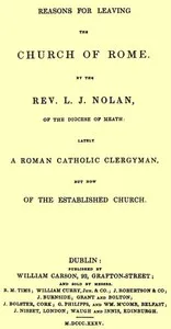Reasons for Leaving the Church of Rome — Laurence J. Nolan cover