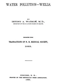 Water pollution—Wells cover