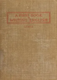A First Book in Writing English cover