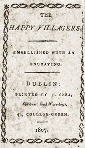 The happy villagers: Embellished with an engraving cover