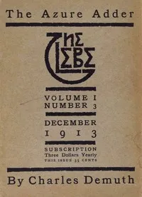 The Glebe 1913/12 (Vol. 1, No. 3): The Azure Adder — Charles Demuth cover