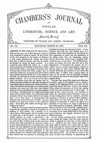Chambers's Journal of Popular Literature, Science, and Art, No. 744, March 30, 1878 — Various cover