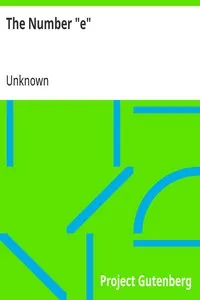 The Number "e" — Unknown cover