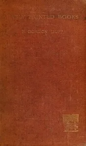 Early Printed Books cover