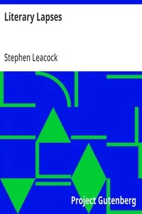 Literary Lapses — Stephen Leacock cover