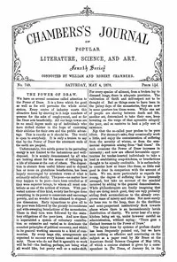 Chambers's Journal of Popular Literature, Science, and Art, No. 749, May 4, 1878 — Various cover