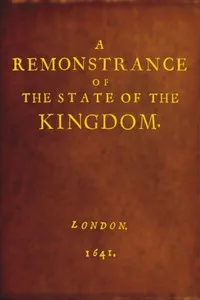A Remonstrance of the State of the Kingdom cover