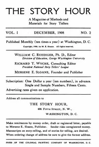 The Story Hour, Vol. I, No. 2, December, 1908: A Magazine of Methods and Materials for Story Tellers cover