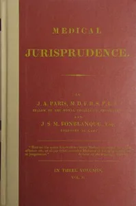 Medical Jurisprudence, Volume 2 (of 3) — John Ayrton Paris cover
