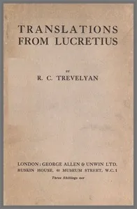 Translations from Lucretius cover