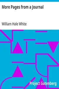 More Pages from a Journal — William Hale White cover