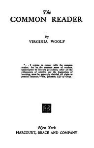 The Common Reader — Virginia Woolf cover