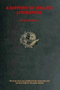 A history of Italian literature cover