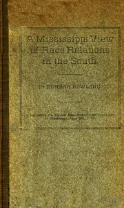 A Mississippi View of Race Relations in the South — Dunbar Rowland cover