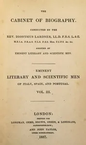 Eminent literary and scientific men of Italy, Spain, and Portugal. Vol. 3 (of 3) — Mary Wollstonecraft Shelley cover