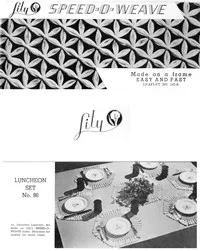 Lily Speed-O-Weave: Luncheon Set No. 86 — Lily Mills Company cover