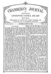 Chambers's Journal of Popular Literature, Science, and Art, Fifth Series, No. 19, Vol. I, May 10, 1884 — Various cover