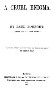 A Cruel Enigma — Paul Bourget cover