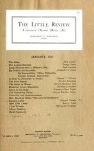 The Little Review, January 1915 (Vol. 1, No. 10) cover