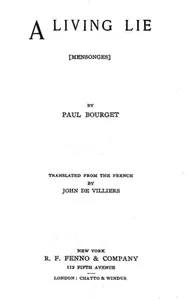 A Living Lie — Paul Bourget cover