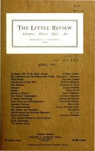 The Little Review, April 1915 (Vol. 2, No. 2) — Various cover