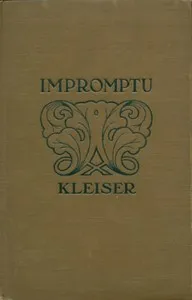 "Impromptu"; or, How to Think on Your Feet — Grenville Kleiser cover