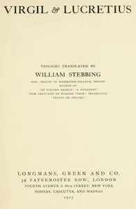Virgil & Lucretius: Passages translated by William Stebbing — Virgil cover