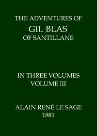 The Adventures of Gil Blas of Santillane, Volume 3 (of 3) cover