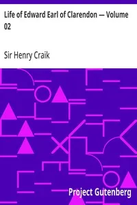 Life of Edward Earl of Clarendon — Volume 02 — Henry, Sir Craik cover