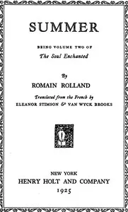 Summer — Romain Rolland cover