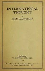 International Thought — John Galsworthy cover