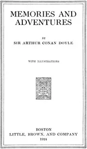 Memories and Adventures — Arthur Conan Doyle cover