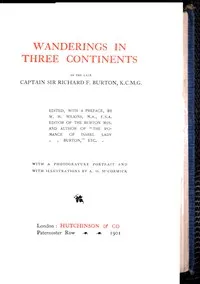 Wanderings in Three Continents cover