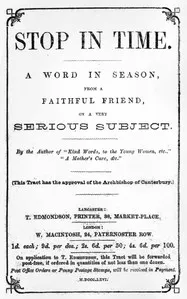 Stop in Time: A word in season, from a faithful friend, on a very serious subject — Anonymous cover
