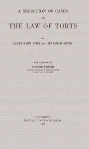 A Selection of Cases on the Law of Torts — Anonymous cover