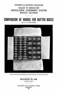 Comparison of Woods for Butter Boxes — Grover Dean Turnbow cover