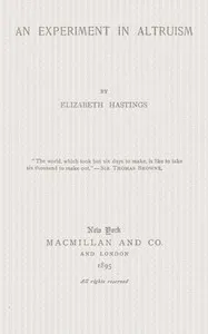An Experiment in Altruism — Margaret Pollock Sherwood cover