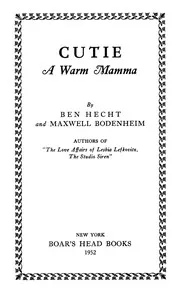 Cutie: A Warm Mamma — Ben Hecht cover