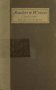 Readers and Writers (1917-1921) — A. R. (Alfred Richard) Orage cover