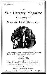 The Yale Literary Magazine (Vol. LXXXVIII, No. 6, March 1923) — Various cover