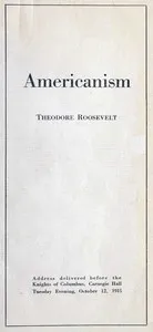 Americanism — Theodore Roosevelt cover
