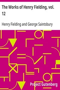 The Works of Henry Fielding, vol. 12 — Henry Fielding cover