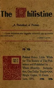 The Philistine: a periodical of protest (Vol. I, No. 1, June 1895) cover