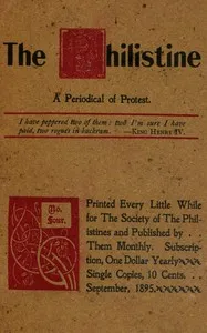 The Philistine : $b a periodical of protest (Vol. I, No. 4, September 1895) — Various cover