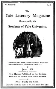 The Yale Literary Magazine (Vol. LXXXVIII, No. 9, June 1923) cover