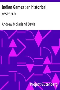 Indian Games : an historical research cover