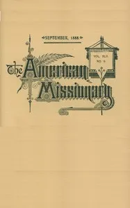 The American missionary — volume 42, no. 9, September, 1888 — Various cover