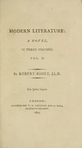 Modern literature: a novel, Volume 2 (of 3) — Robert Bisset cover
