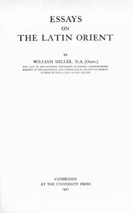 Essays on the Latin Orient cover