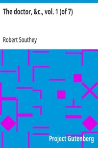 The doctor, &c., vol. 1 (of 7) — Robert Southey cover